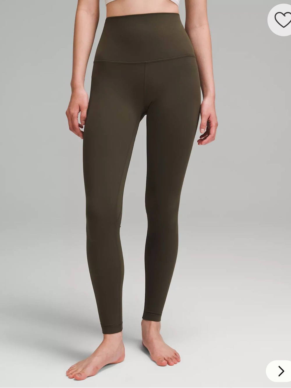 lululemon athletica Olive Green High-Rise Leggings